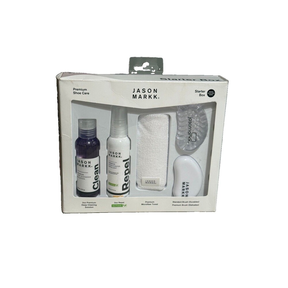 Jason Markk Starter Box, Shoe Cleaning Kit, 6-Piece Set, White